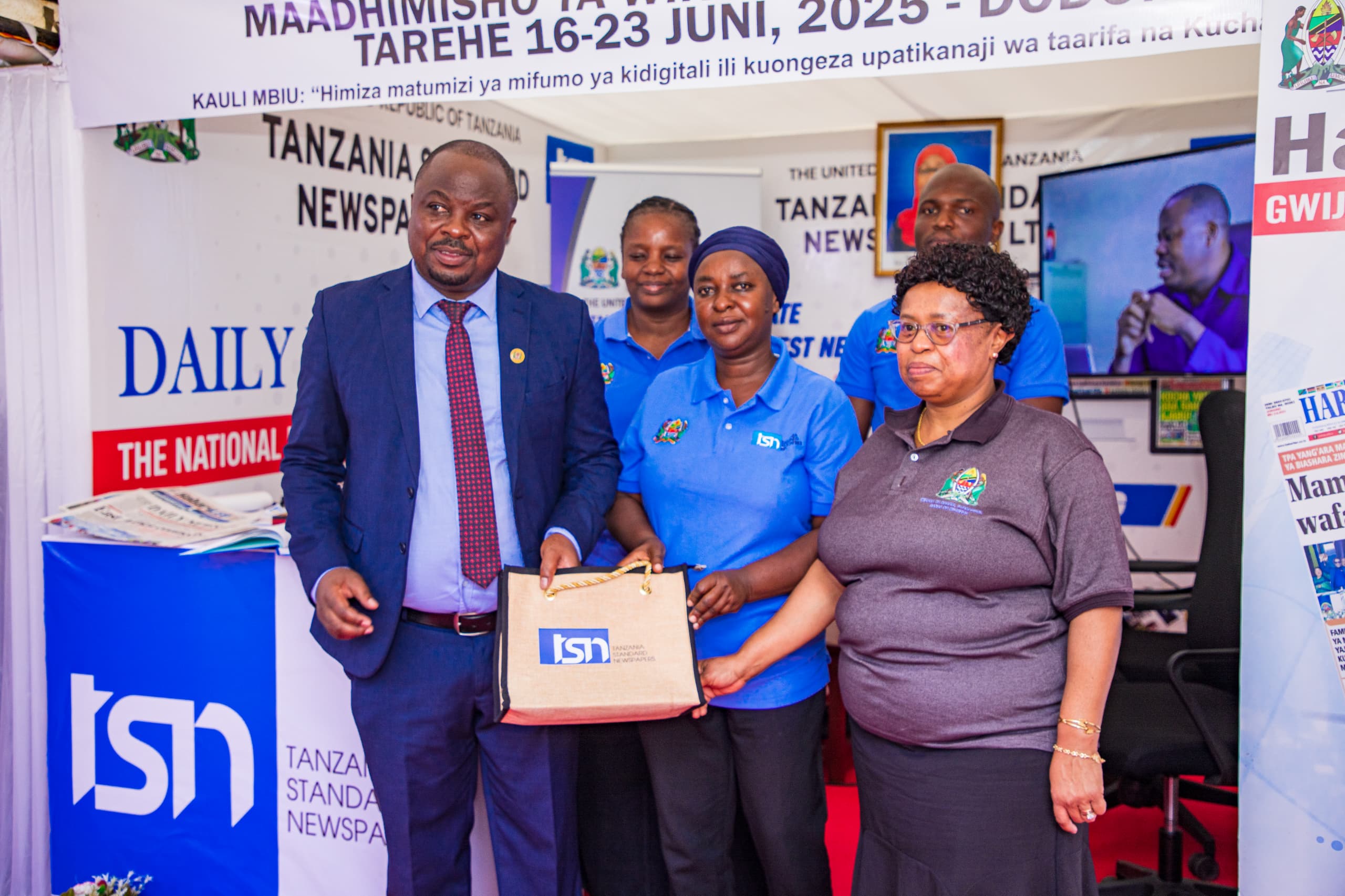 Hon. Sangu visits TSN Booth Dodoma
