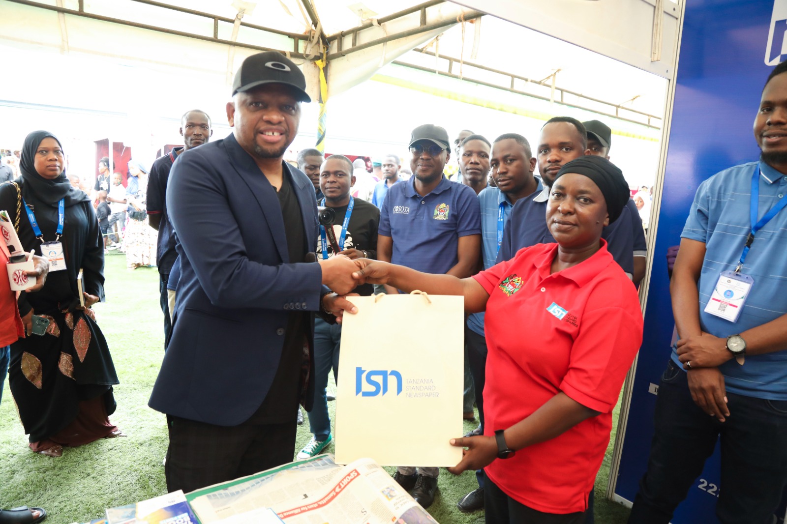 Mwinjuma Visits TSN Pavilion at DITF 49