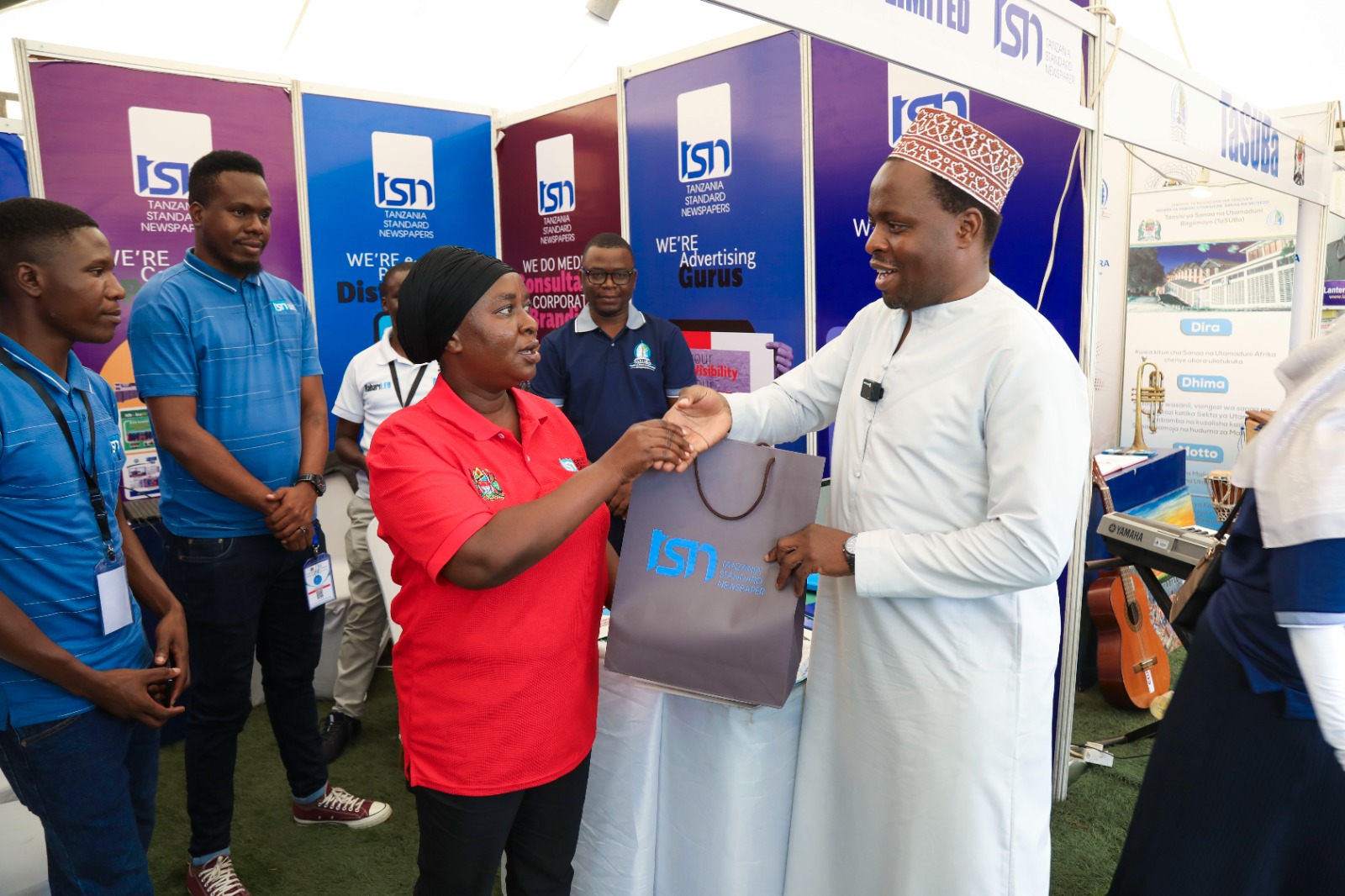 Msigwa Receives Gift at DITF 49