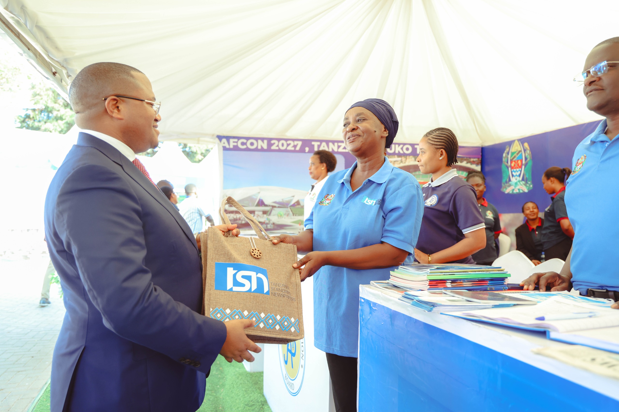 CRDB CEO Visits TSN Booth